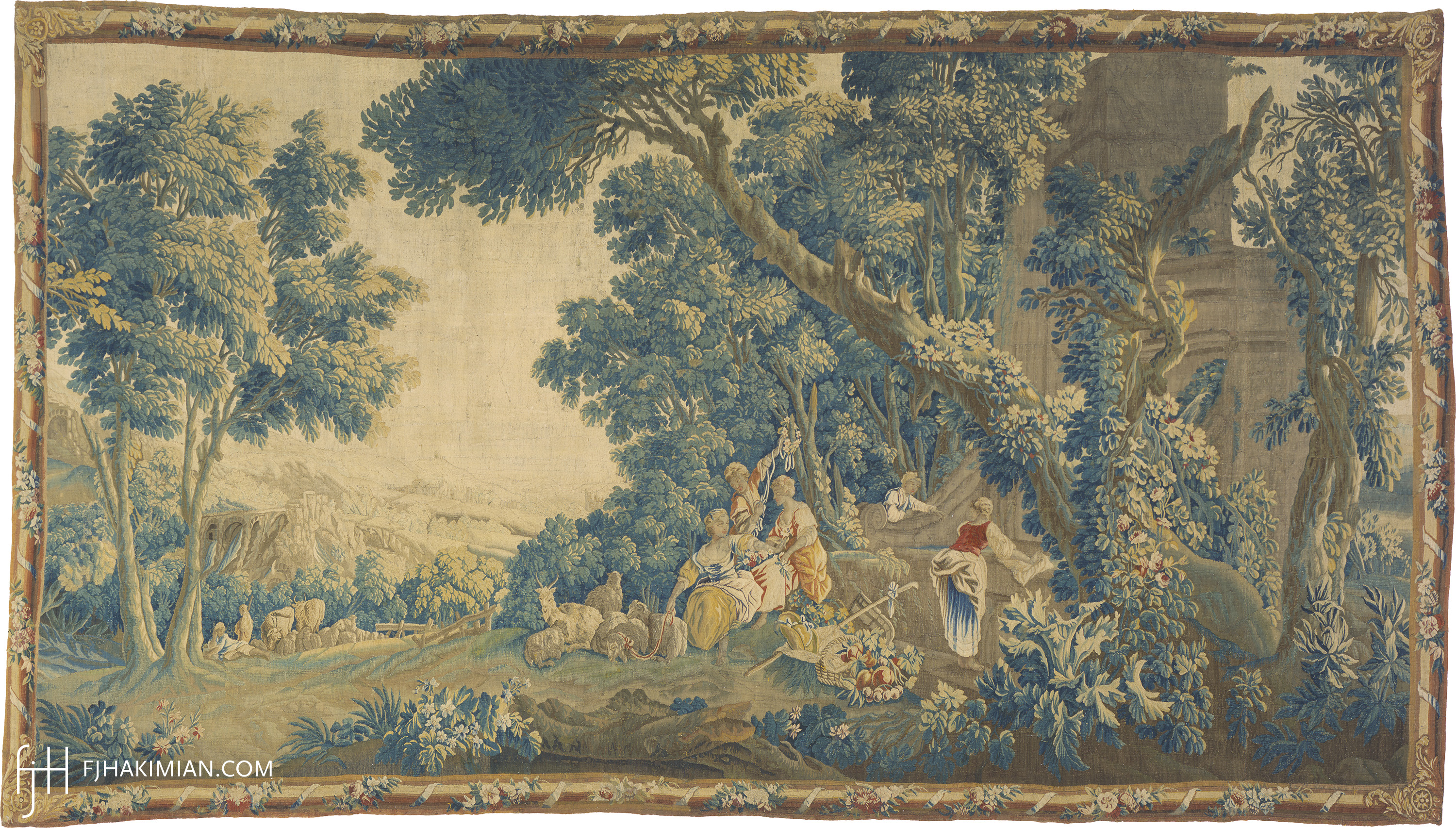 Antique French Tapestry #2628 | FJ Hakimian Carpet Gallery in NYC
