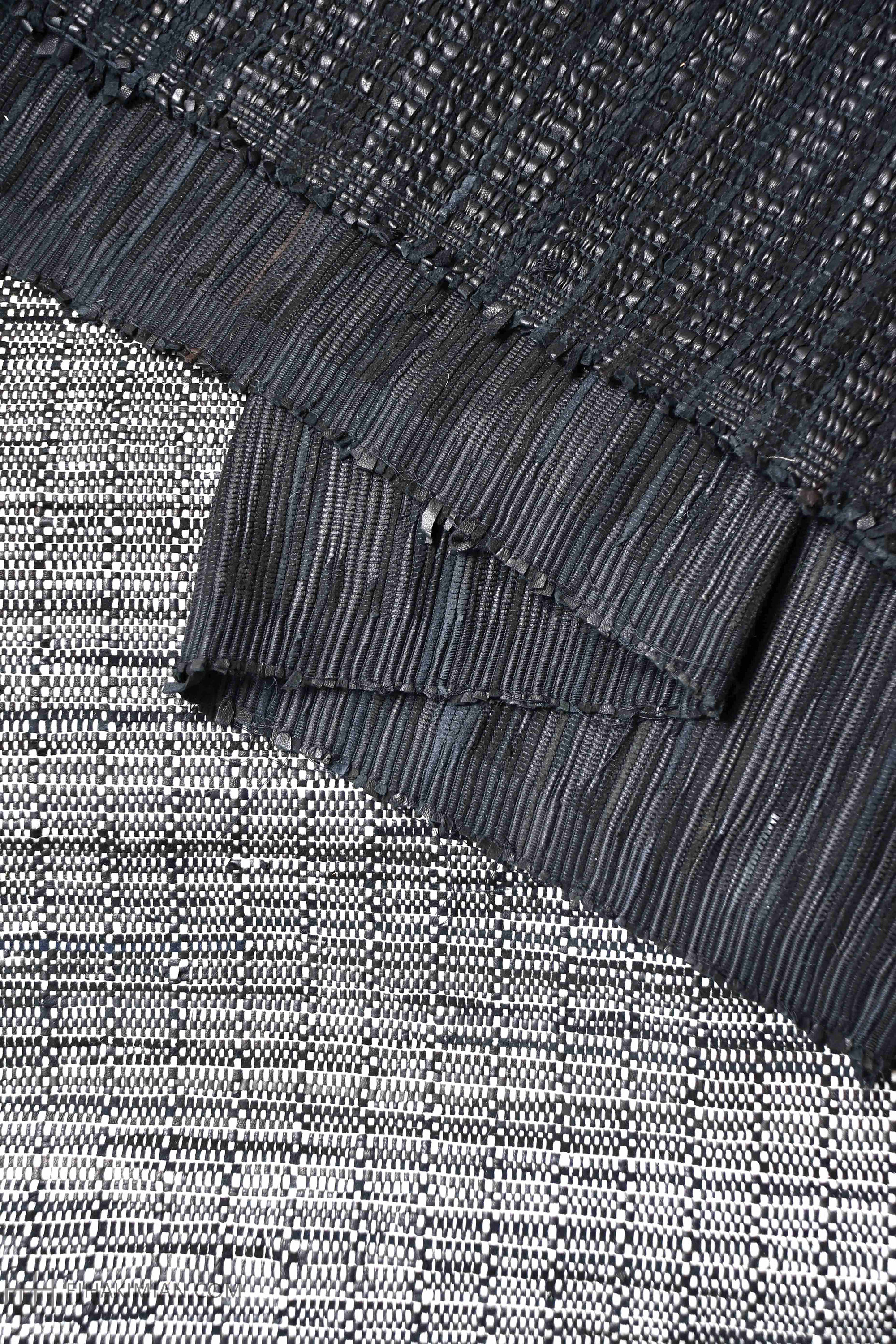 PA-Upcycled Leather Black | FJ Hakimian | Carpet Gallery in NYC