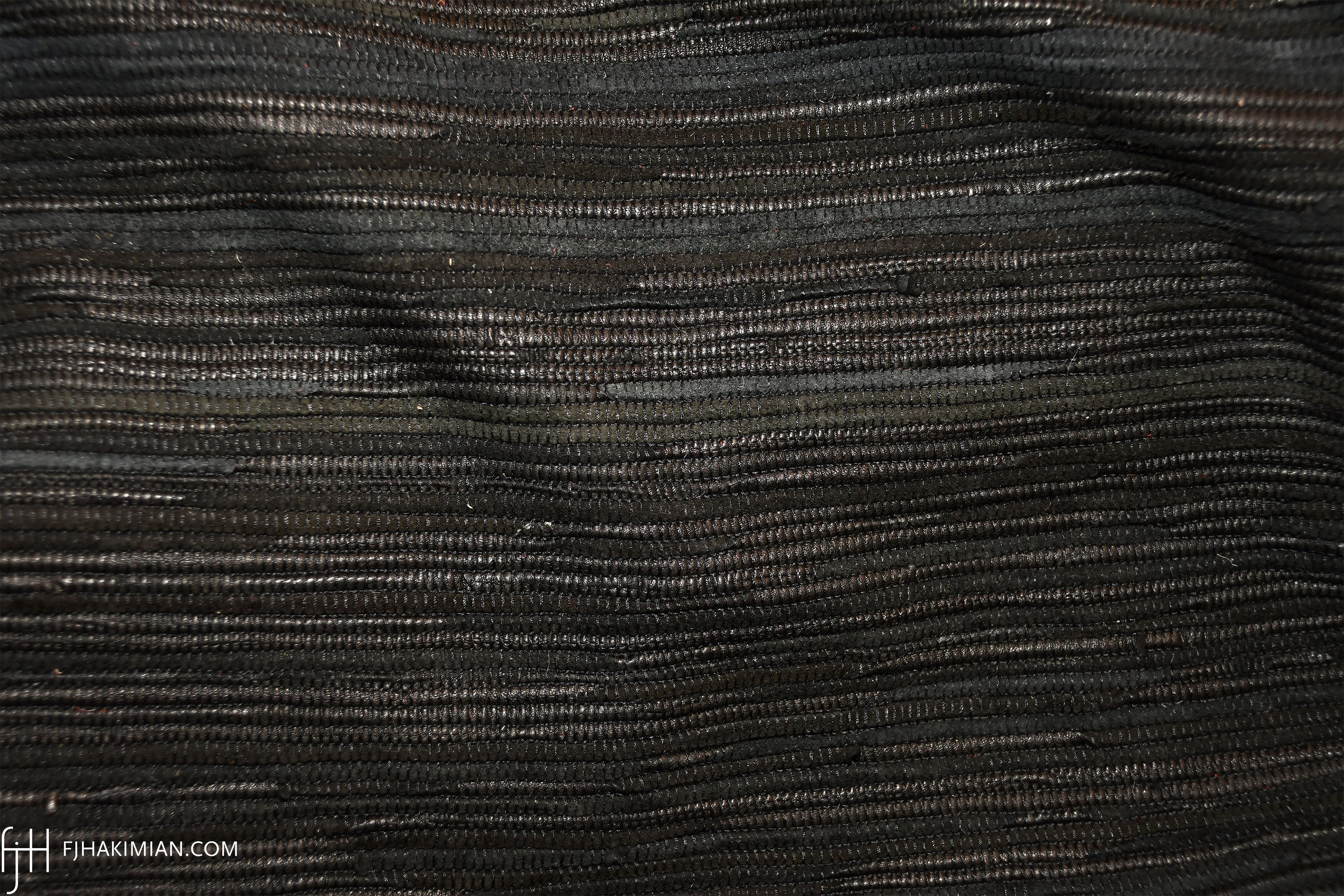 PA- Upcycled Leather Thin Black | FJ Hakimian | Carpet Gallery in NYC