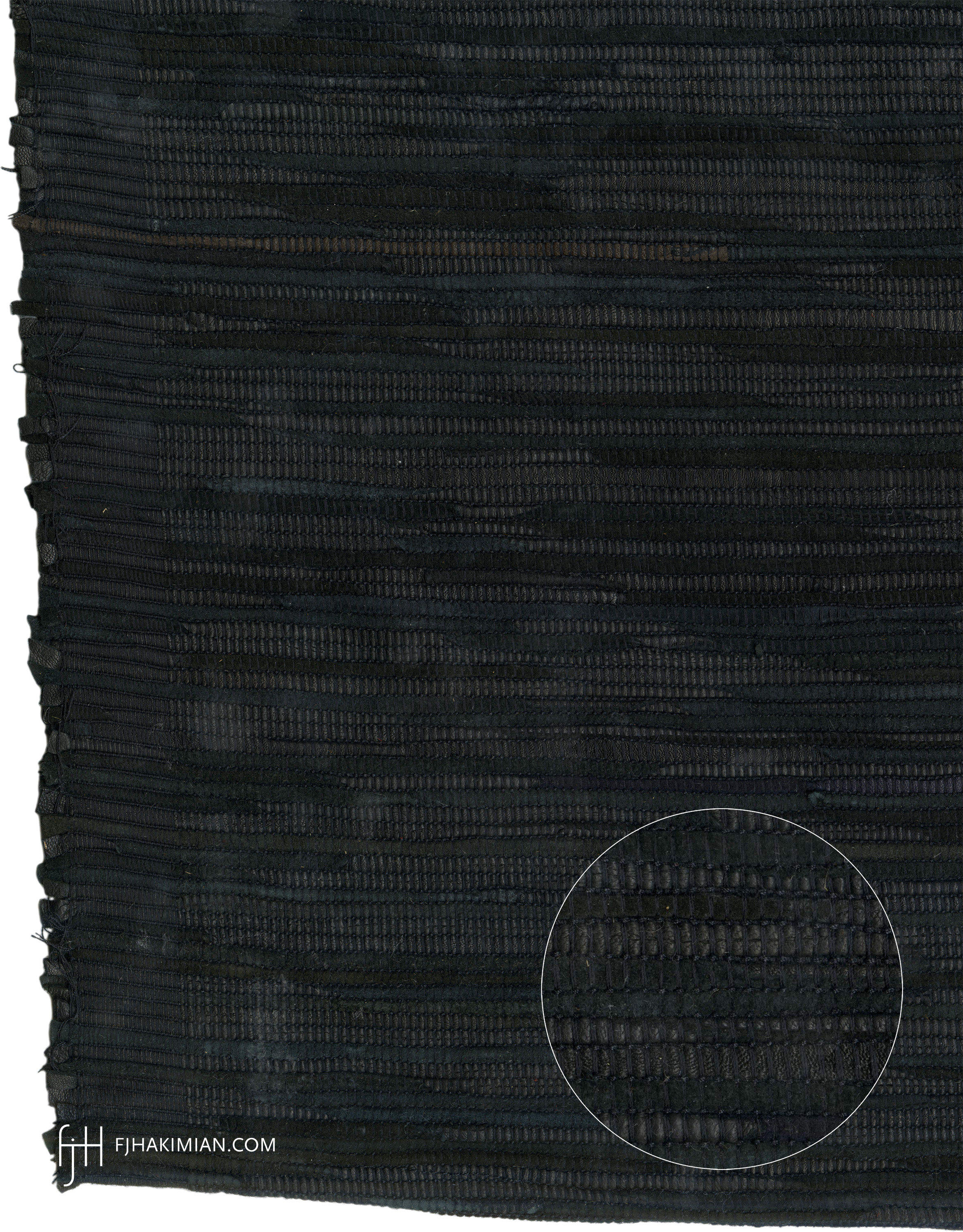 PA- Upcycled Leather Thin Black | FJ Hakimian | Carpet Gallery in NYC